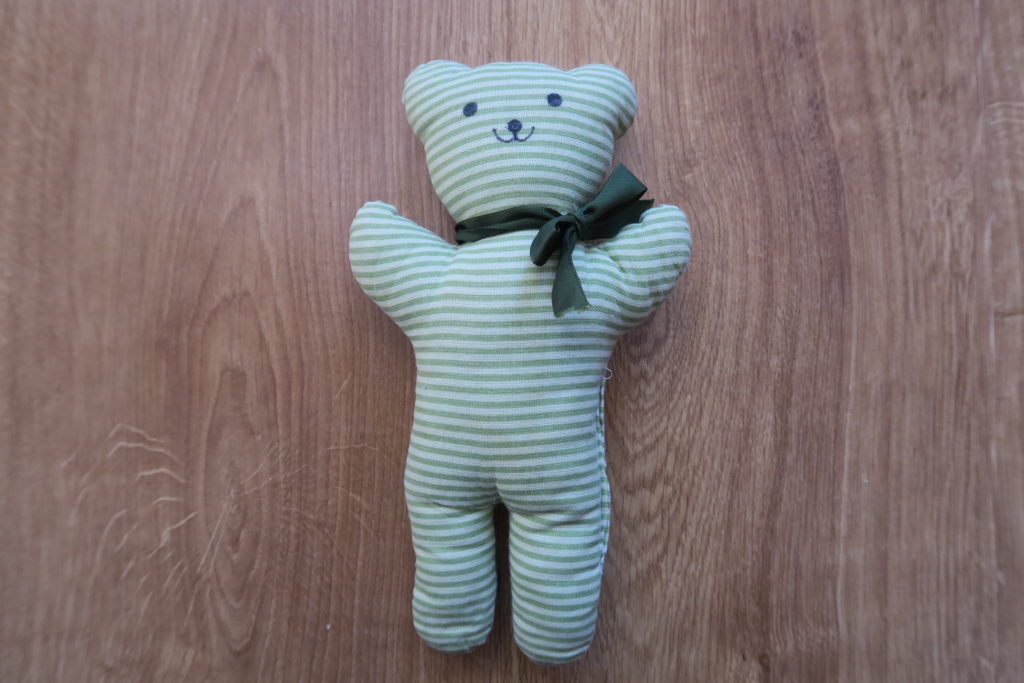 teddy bear calming basket